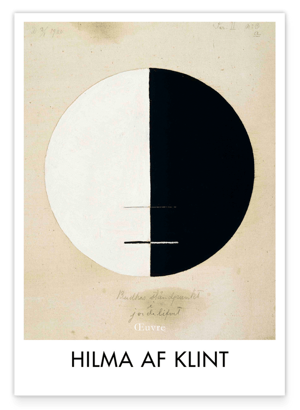 Hilma af Klint - Museum-Poster II Buddha's Standpunkt im irdischen Leben, Nr. 3a