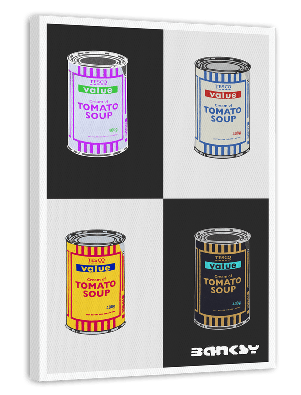 Banksy - Museum-Poster I Pop-Art Dosen Tomato Soup