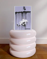 After Hover: Banksy - Museum-Poster Alkoholismus - Engel im Regen