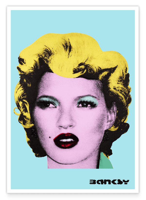 Banksy - Museum-Poster Kate Moss im Pop-Art Stil von Marilyn Monroe