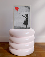 After Hover: Banksy - Museum-Poster Mädchen mit Luftballon in Herzform - Street-Art I