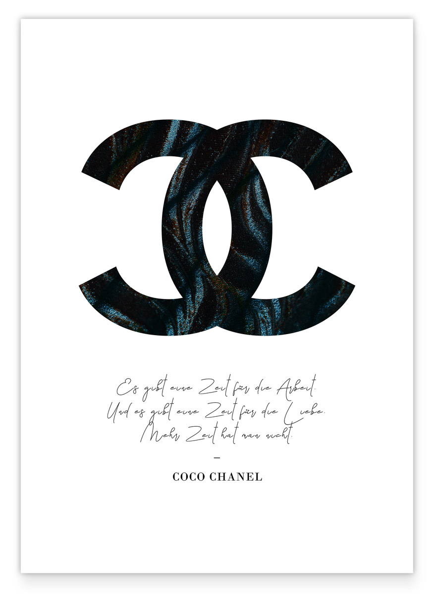 Quote by Coco Chanel - fashion icon - dark pattern
