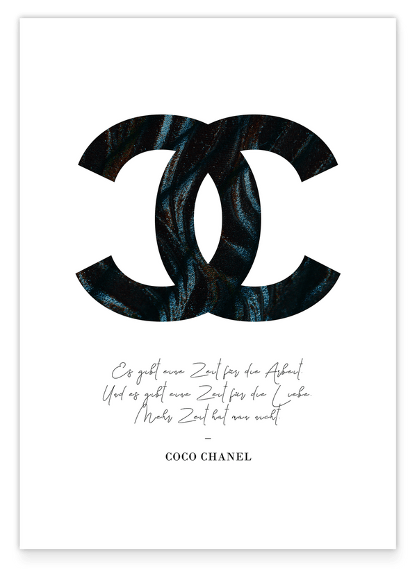 Quote by Coco Chanel - fashion icon - dark pattern