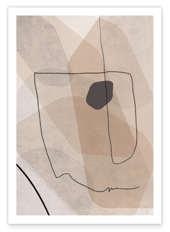 The journey is the destination - Abstract forms in brown
