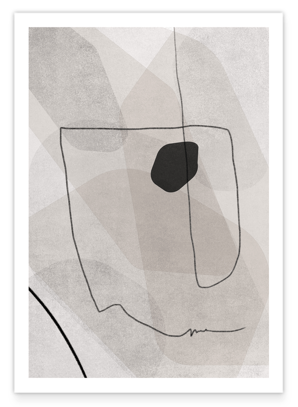 The journey is the destination - Abstract forms in gray