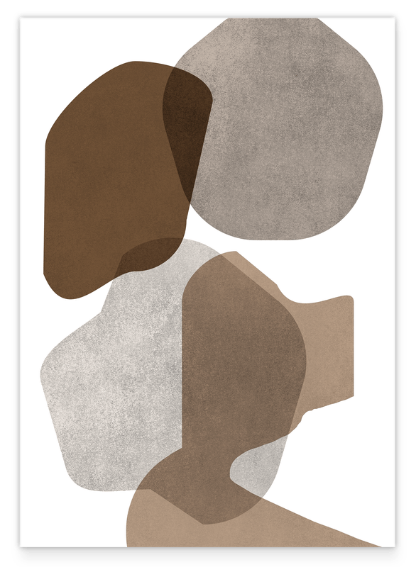 Abstract shapes in natural tones