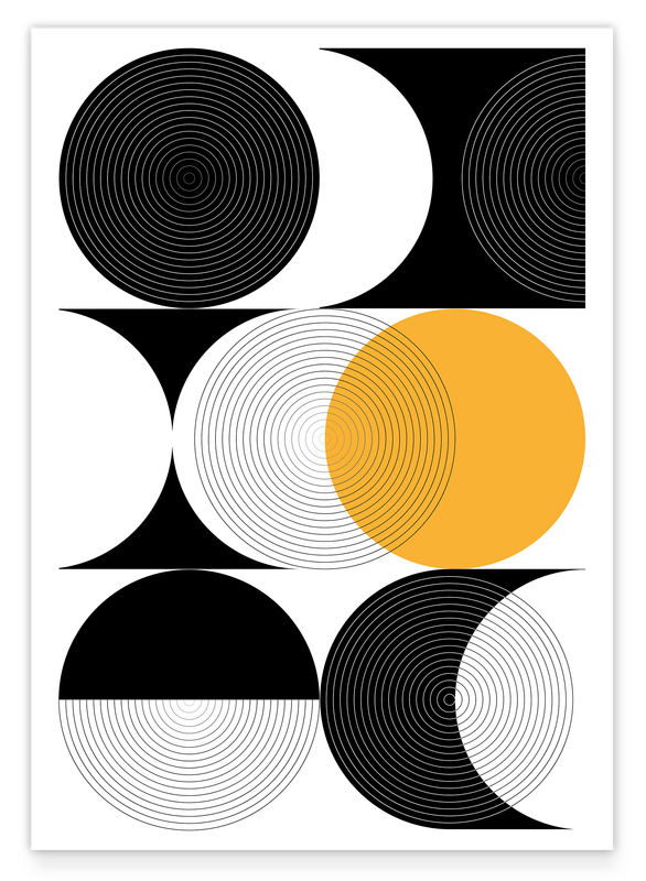 Circles in various variations - Orange