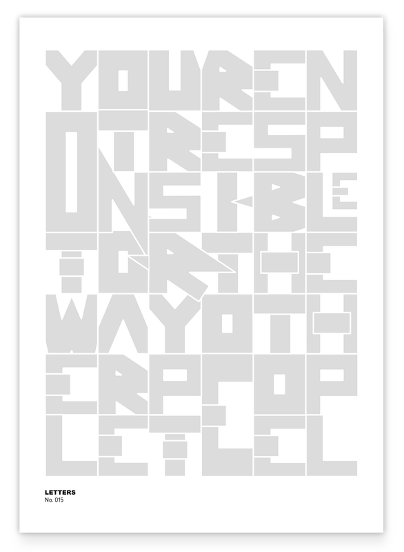 Letters No. 015 - Grey