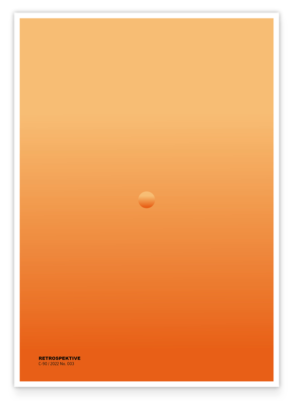 Retrospective - No. 003 - Small Circle in Orange