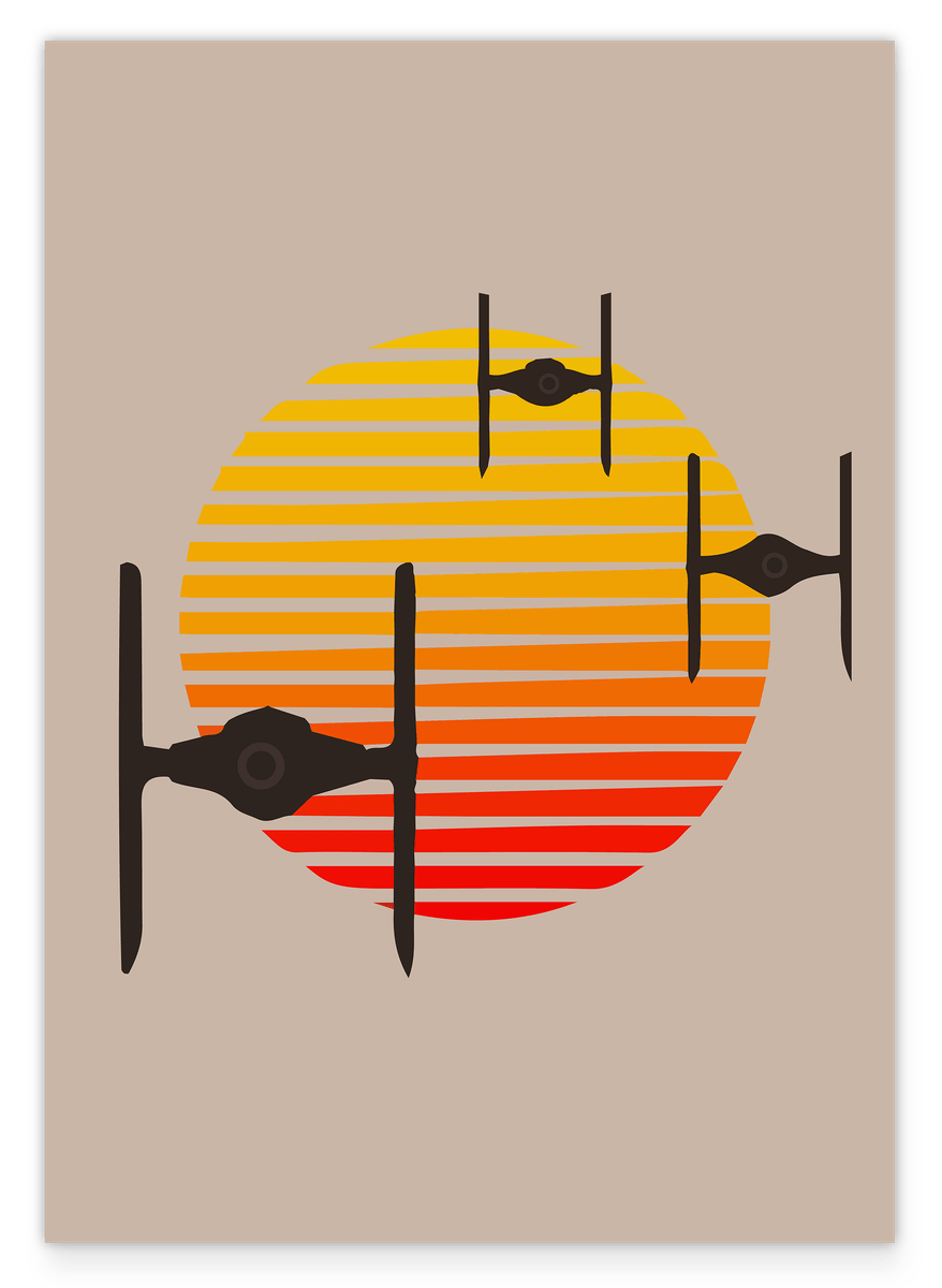 Star Wars Illustration - Sunset