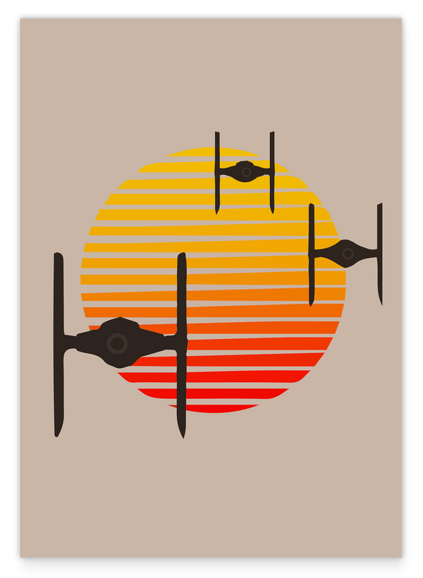 Star Wars Illustration - Sunset