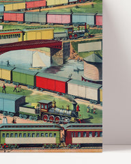 After Hover: Trains with colorful carriages