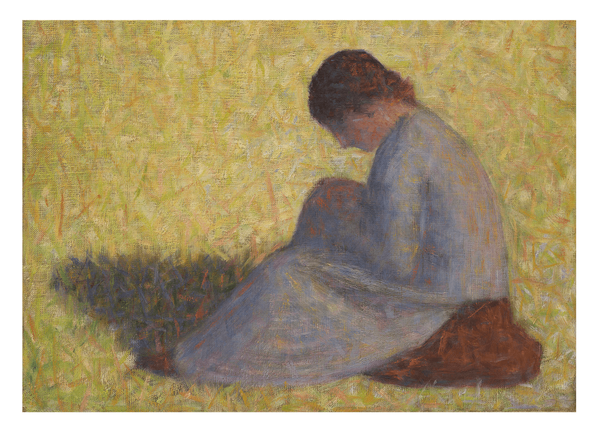 Georges Seurat - Peasant Woman Sitting in the Grass
