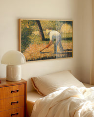 After Hover: Georges Seurat - Farmer with Hoe