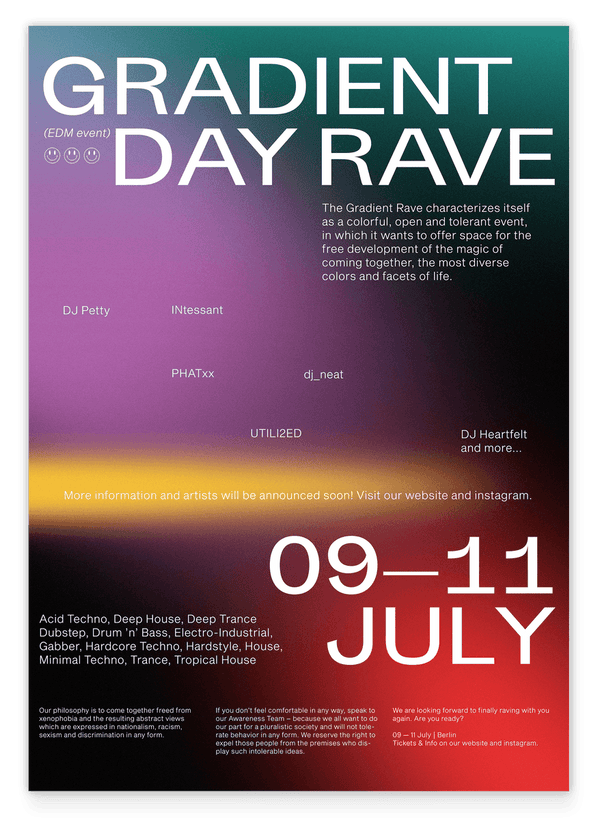Gradient Day Rave in Berlin