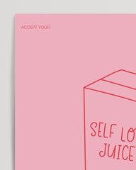 After Hover: 100% Self-Love Juice in Pink