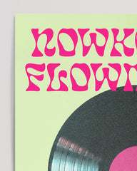 After Hover: Flowmarkt Nowkoelln in green with vinyl record