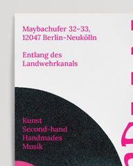 After Hover: Flowmarkt Nowkoelln in white with vinyl records