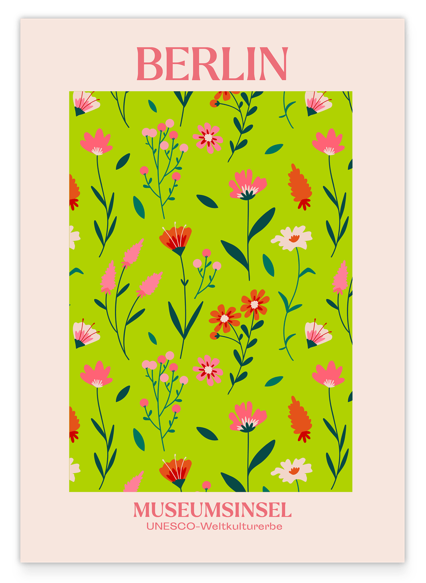 Blumenwiese auf der Museumsinsel Berlin
