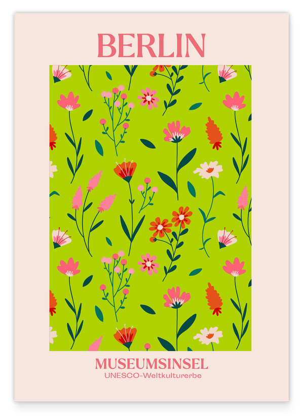 Blumenwiese auf der Museumsinsel Berlin