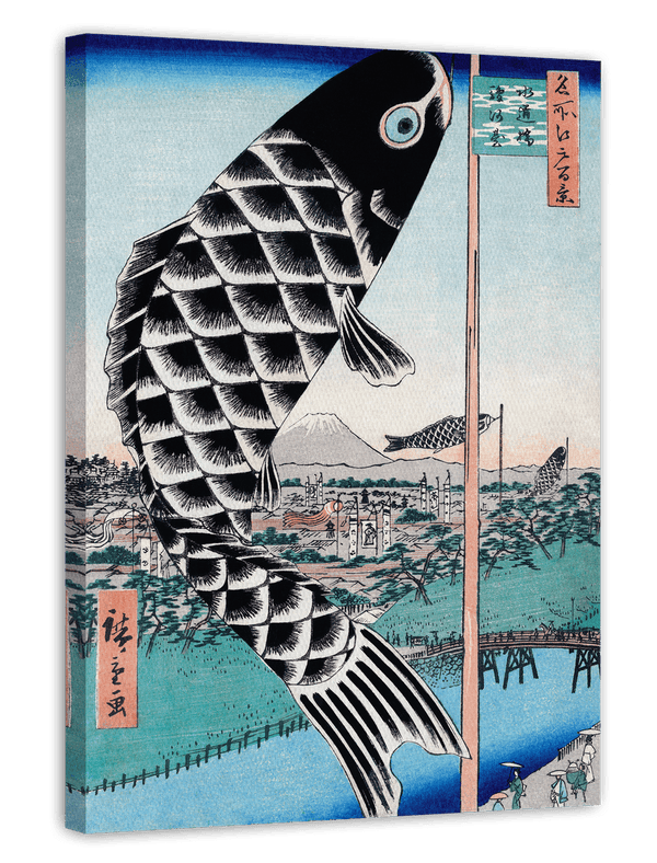 Utagawa Kuniyoshi - Suidobashi-Brücke und Surugadai - 100 berühmte Ansichten von Edo