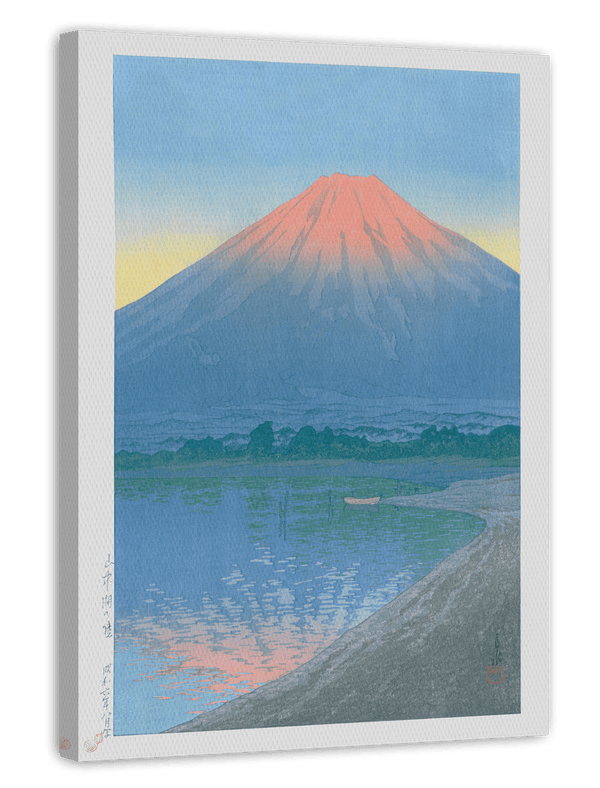 Kawase Hasui - Tagesanbruch beim Yamanaka-See