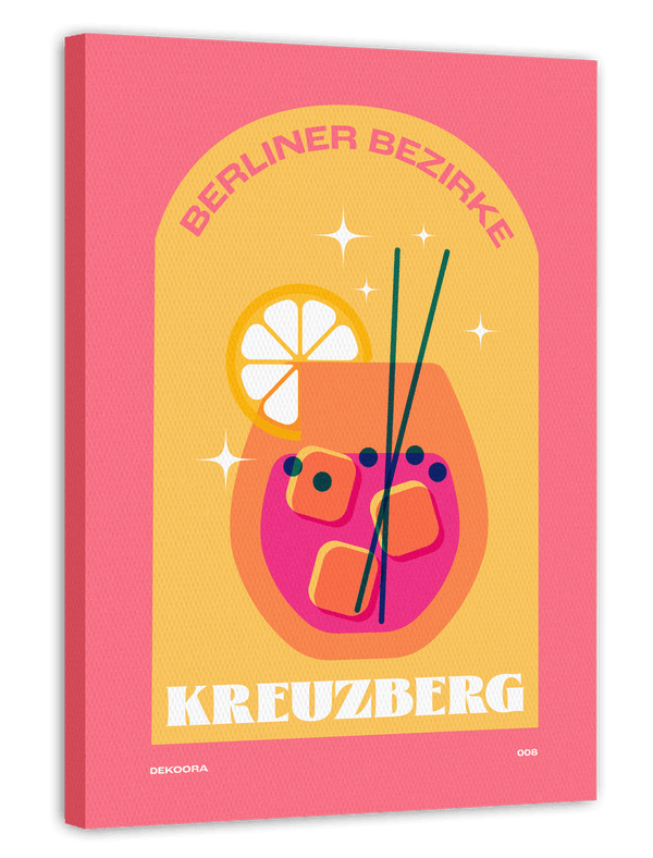 Berliner Bezirke: Kreuzberg Cocktail in Pink