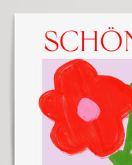 After Hover: Berlin Schöneberg with red flowers