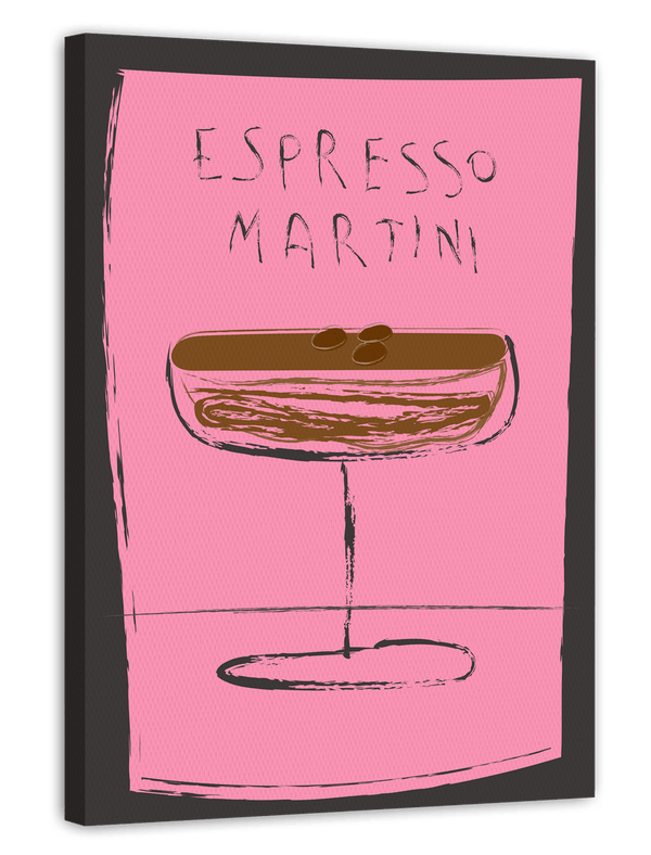 Espresso Martini Cocktail mit Kaffeebohnen