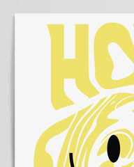 After Hover: Home Sweet Home with smiley face in Y2K style