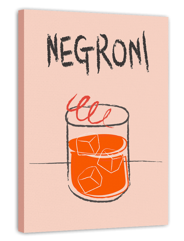Negroni Cocktail mit Eiswürfeln