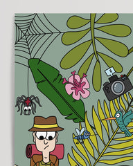 After Hover: Little explorer in the jungle with animals
