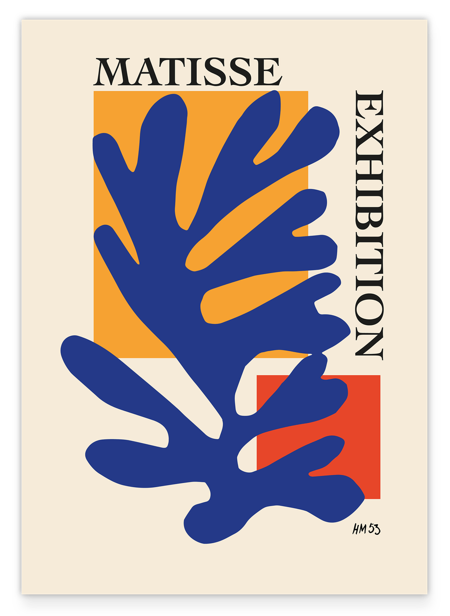 Blaues Korallenblatt von Matisse inspiriert