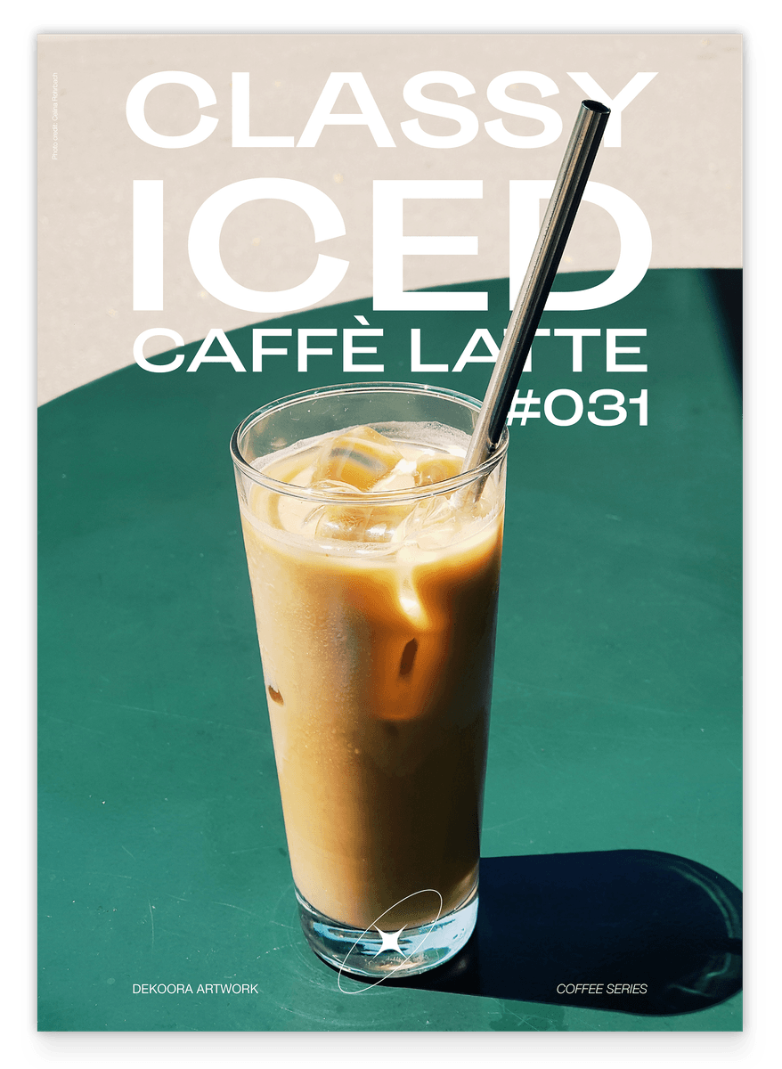 Café latte glacé classique