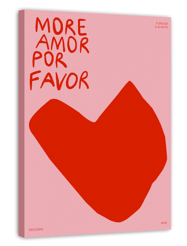 More amor por favor - Großes Herz