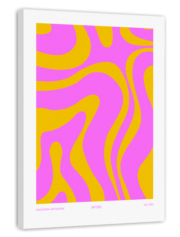 Happy Swirl in Pink und Gelb