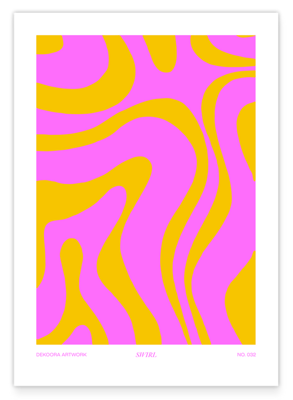 Happy Swirl in Pink und Gelb