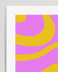 After Hover: Happy Swirl in pink and yellow