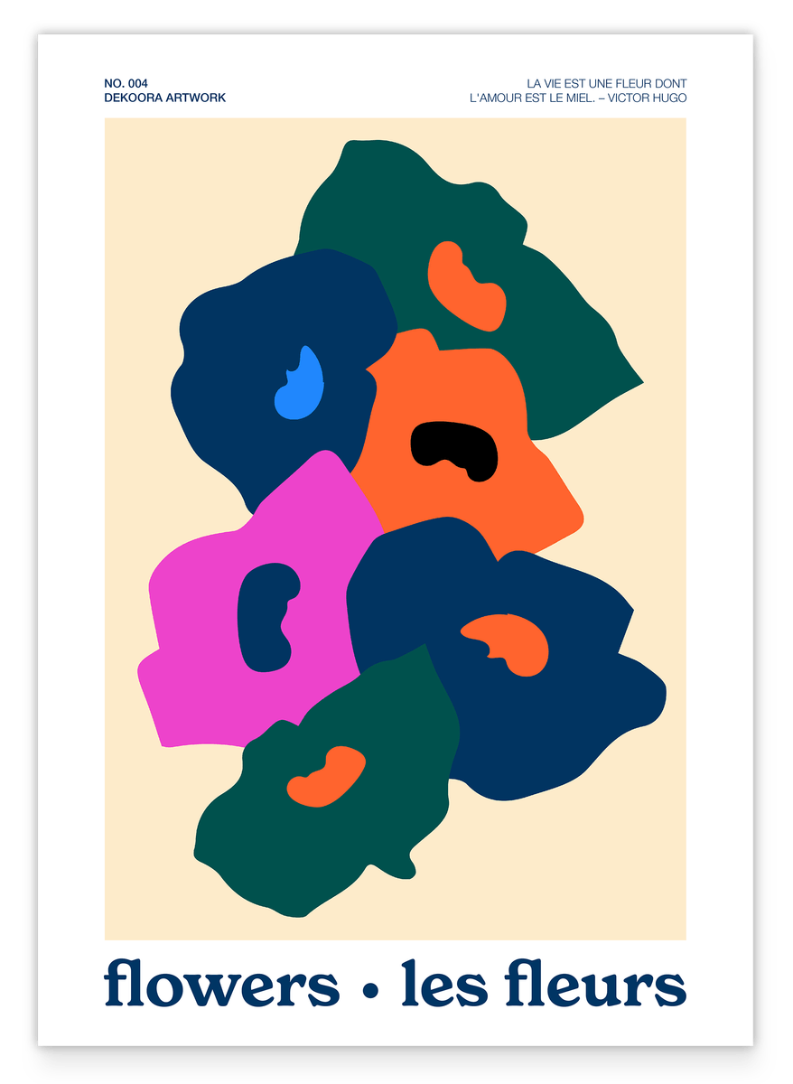 Abstraktes Blumen-Muster - Les fleurs