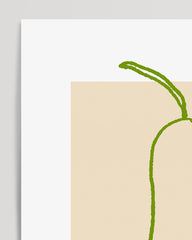 After Hover: Minimalist pear in line art style