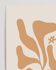 After Hover: Boho floral pattern in terra beige