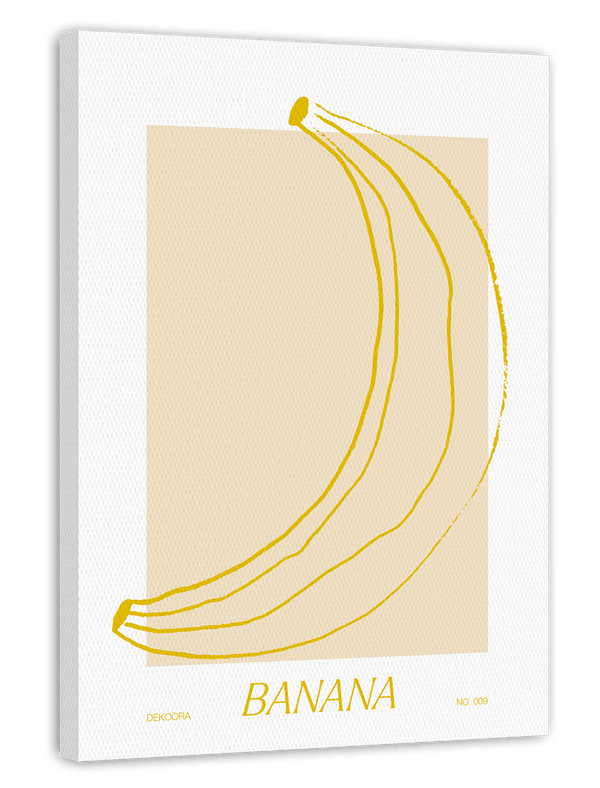 Banane im Line Art Look