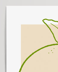 After Hover: Line Art Limone in Green