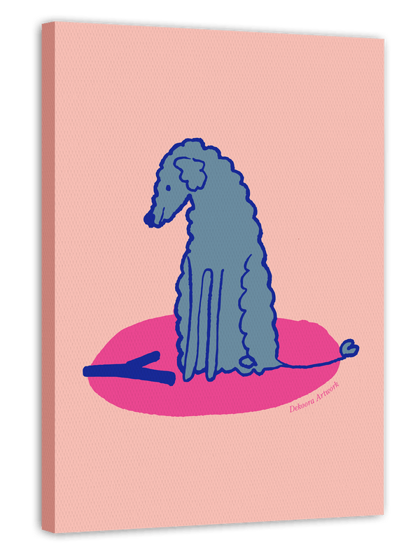 Pudel-Liebe - Hund mit Stock