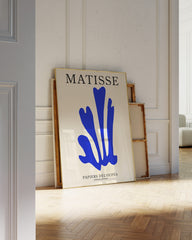 After Hover: Papiers Découpiérs - Blaue Koralle von Matisse inspiriert