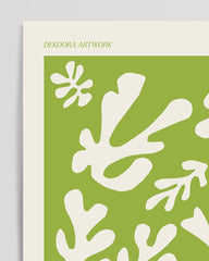 After Hover: Matisse's Garden - Leaves in the style of Matisse