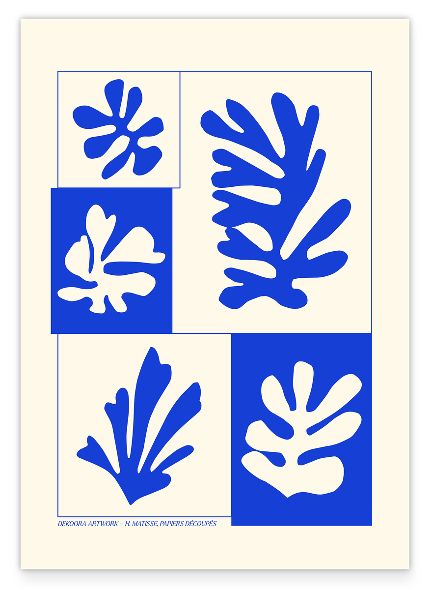 Korallen Kollage von Matisse inspiriert