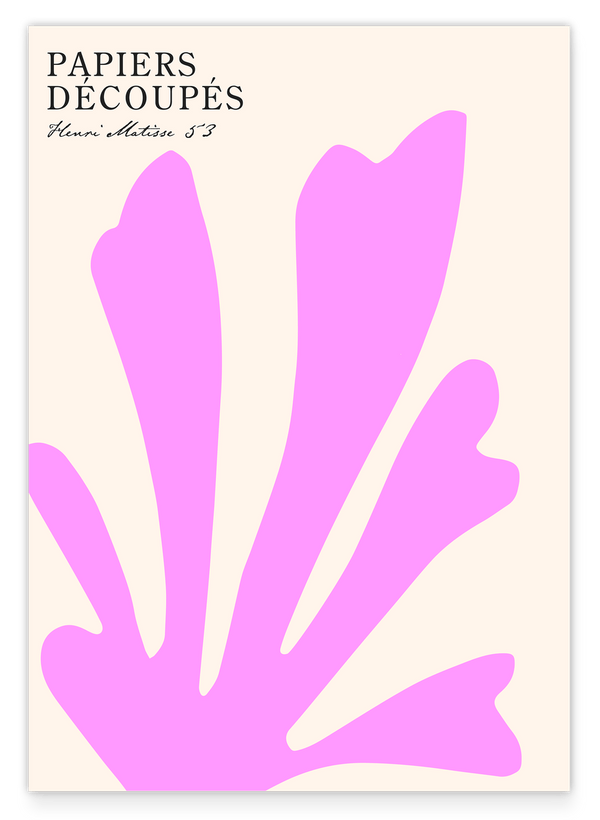 Koralle in Pink - Henri Matisse neu interpretiert