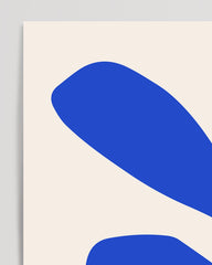 After Hover: Abstract blue sheet inspired by Matisse