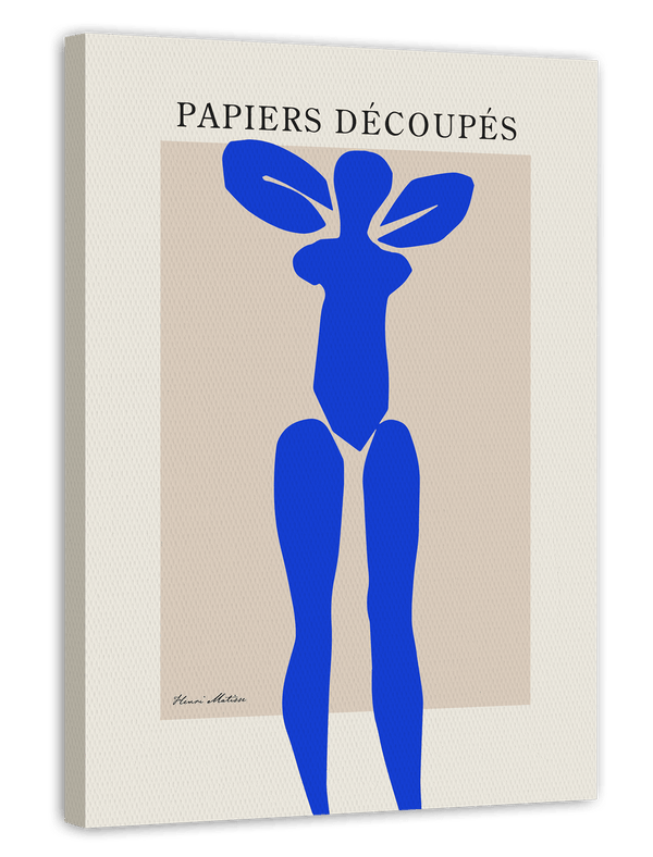 Abstrakte Frauen-Silhouette im Matisse-Stil